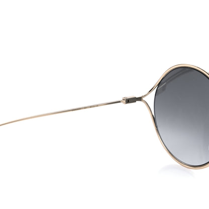 Gucci Metal Round Pearl Tip Sunglasses GG0253S Gold 6 of 8