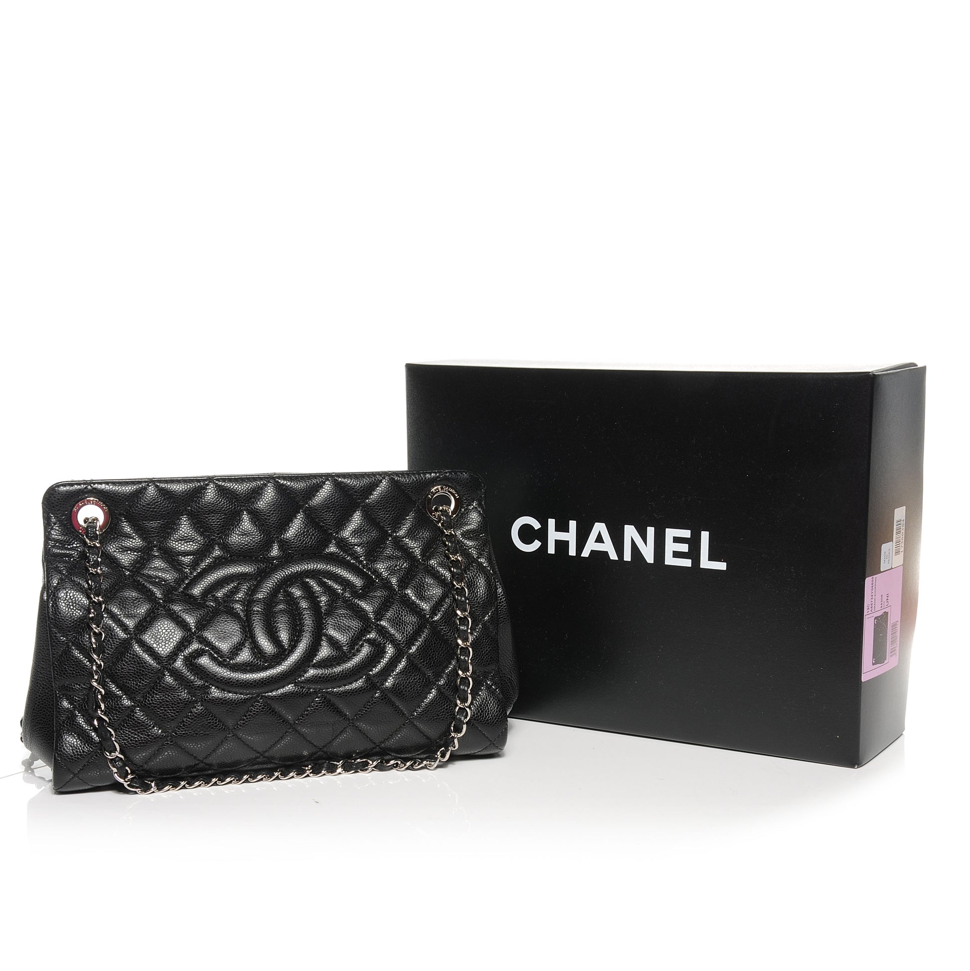 Chanel Caviar Timeless CC Shopping Tote Black 5 of 8