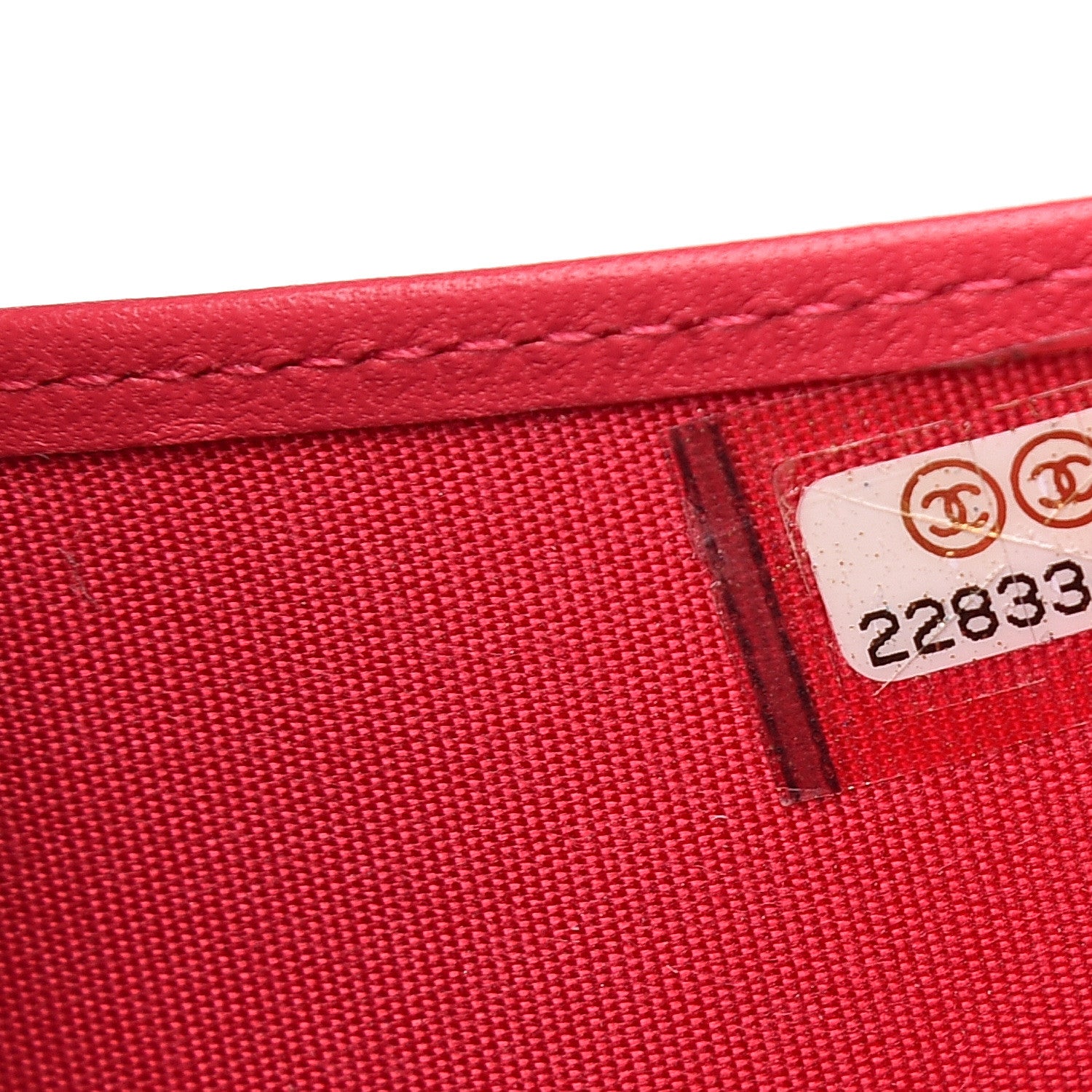 Chanel Lambskin Quilted Compact Boy Wallet Fuchsia 7 of 7