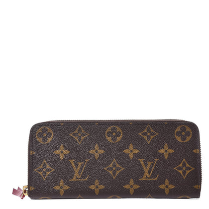 Louis Vuitton Monogram Clemence Wallet Fuchsia 1 of 7
