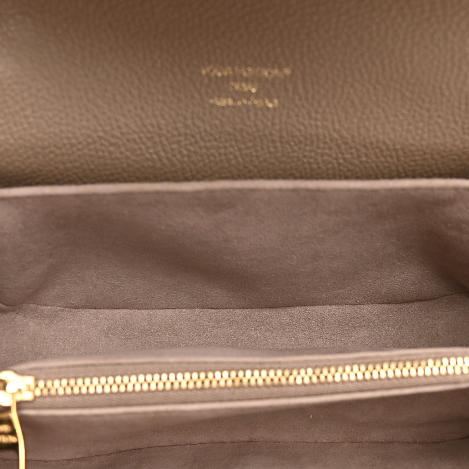 Louis Vuitton Empreinte Monogram Giant Pochette Metis East West Tourterelle Creme 5 of 9