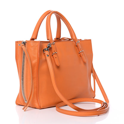 Balenciaga Calfskin Papier Mini A4 Zip Around Tote Orange 3 of 11