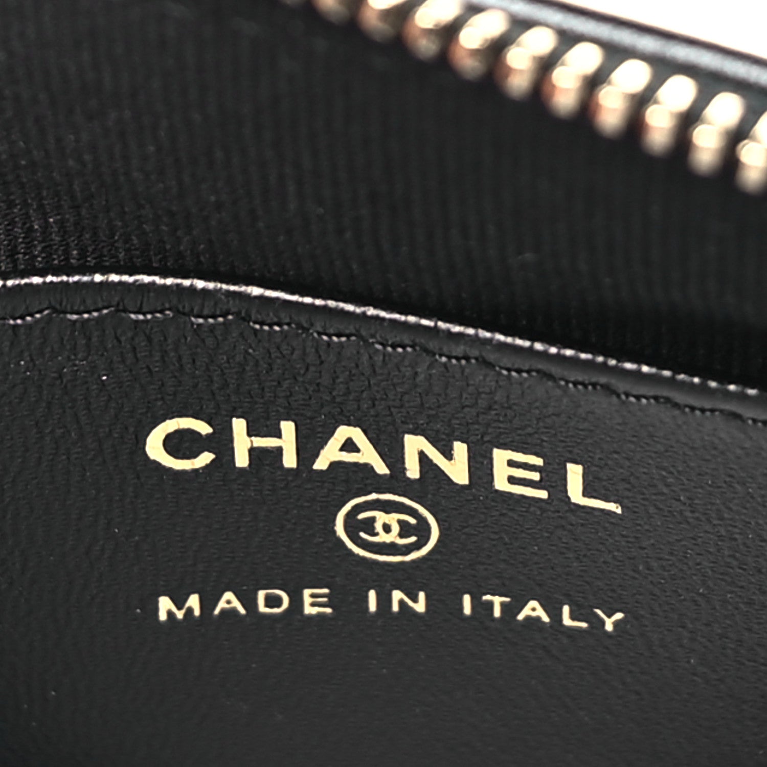 Chanel Shiny Crumpled Lambskin Quilted Clutch With Chain Black Black 6 of 11
