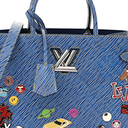 Louis Vuitton Epi Pins Twist Tote Denim Light 7 of 9