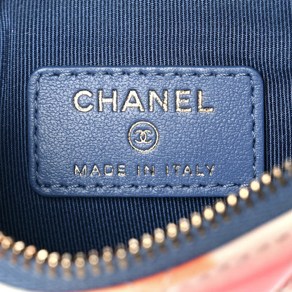 Chanel Patent Calfskin Printed Quilted Small Cosmetic Case Multicolor 6 of 10