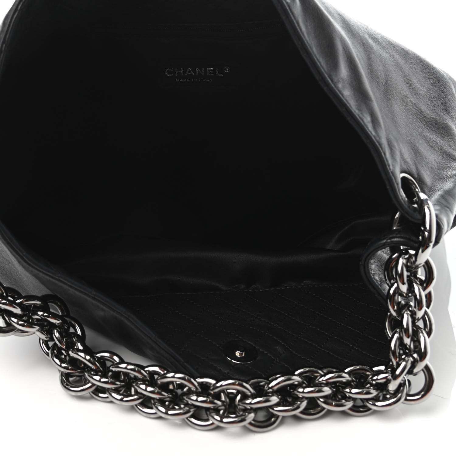 Chanel Lambskin Large Soft and Chain Hobo Black 4 of 4