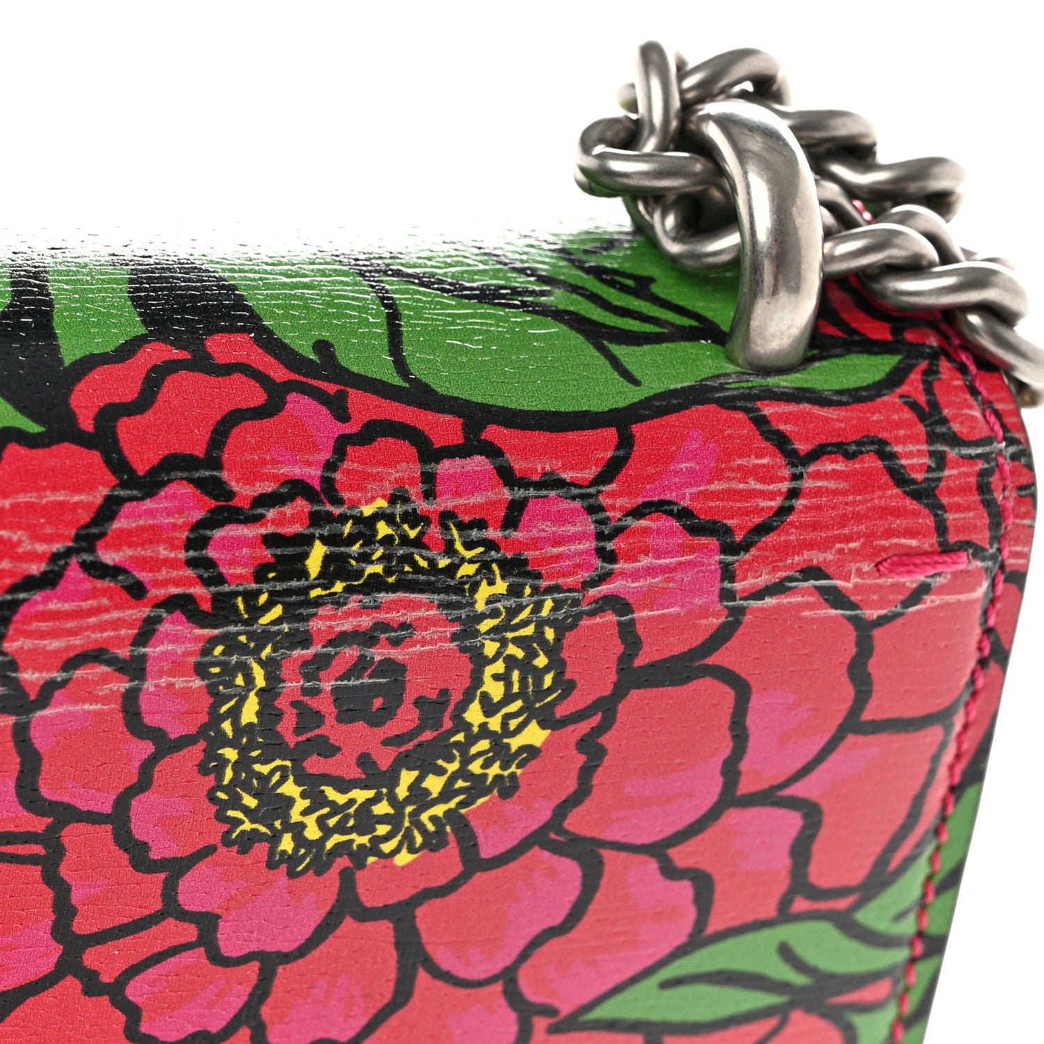 Gucci X KEN SCOTT Textured Calfskin Pomponica Print Dionysus Shoulder Bag Multicolor 11 of 11