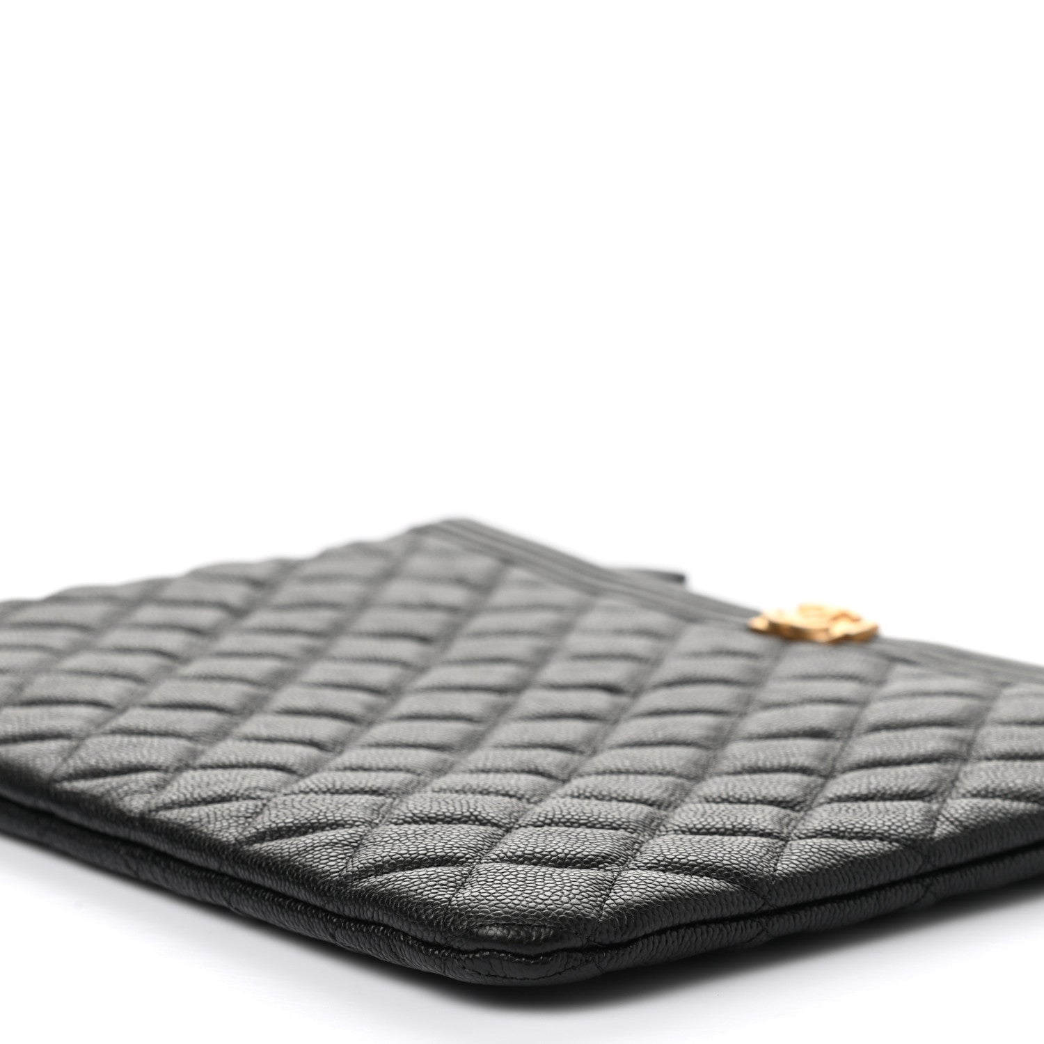 Chanel Caviar Quilted Medium Boy Cosmetic Case Black 9 of 9
