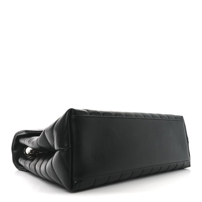Saint Laurent Calfskin Y Quilted Monogram Medium Loulou Chain Satchel Black 4 of 10