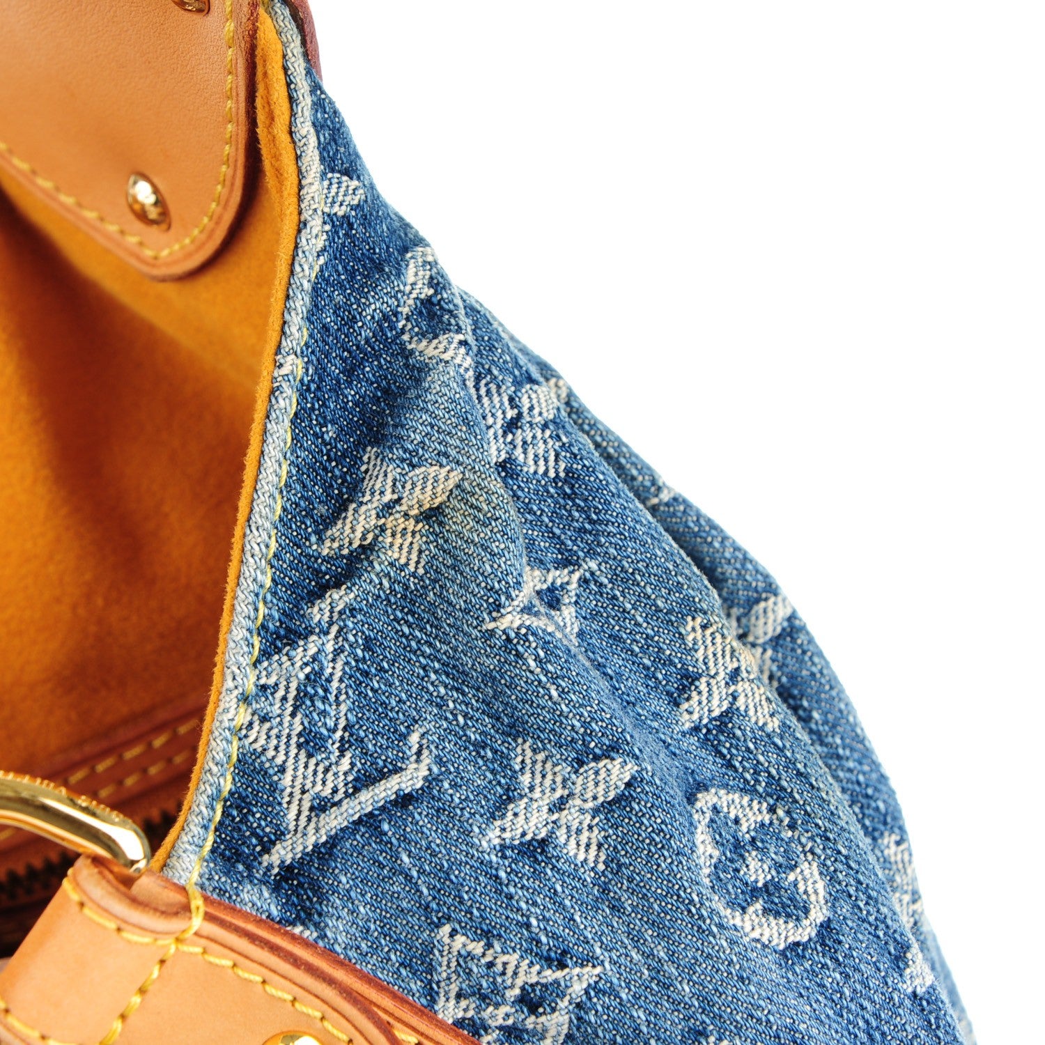 Louis Vuitton Denim Mahina XL Blue 8 of 9
