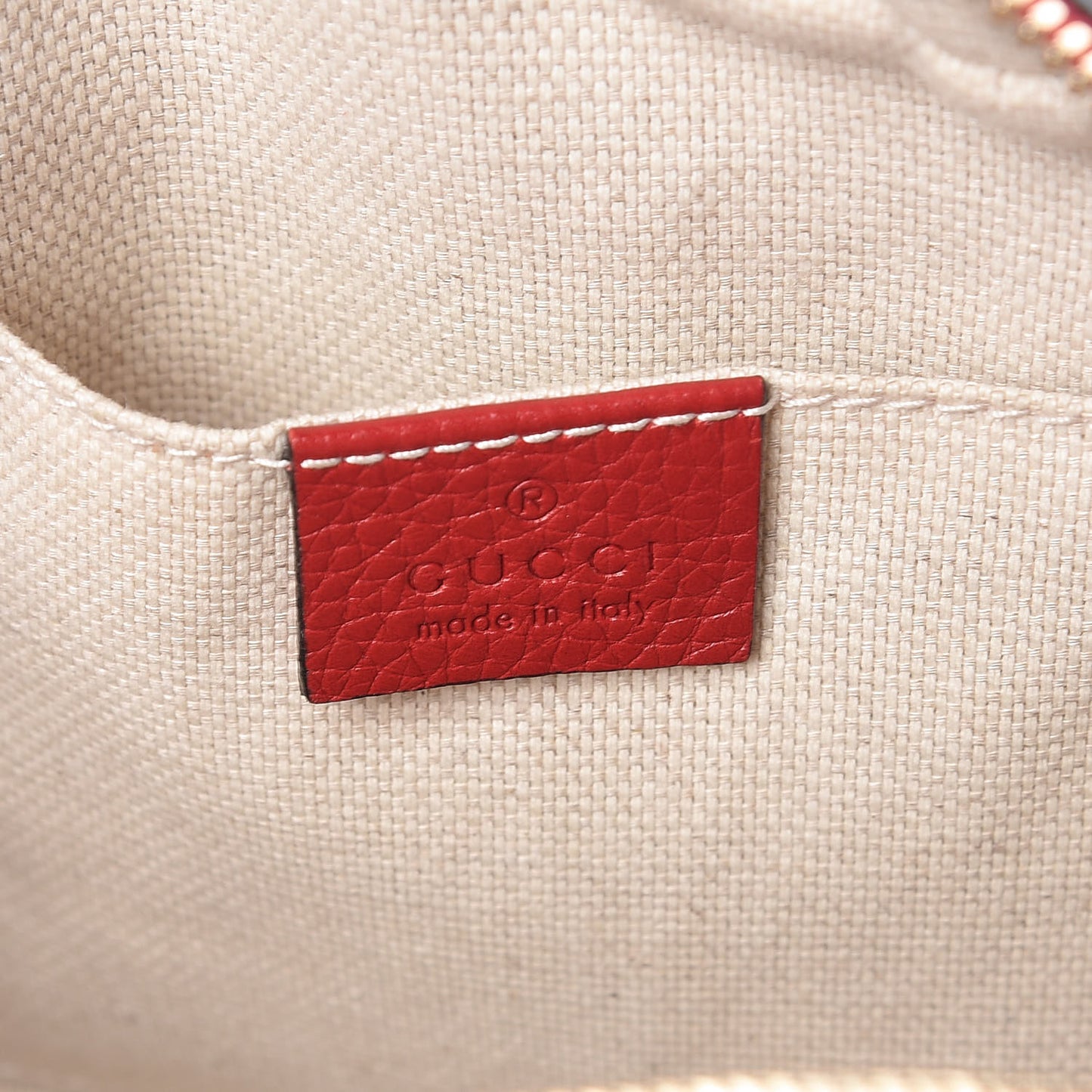 Pebbled Calfskin Small Soho Disco Bag Tabasco Red
