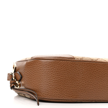 Gucci Monogram Mini Bree Messenger Bag Beige Tabacco 9 of 10