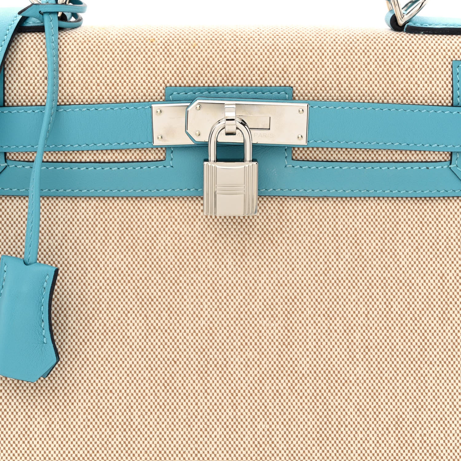 Hermes Toile Swift Kelly Sellier 28 Bleu Du Nord 8 of 12
