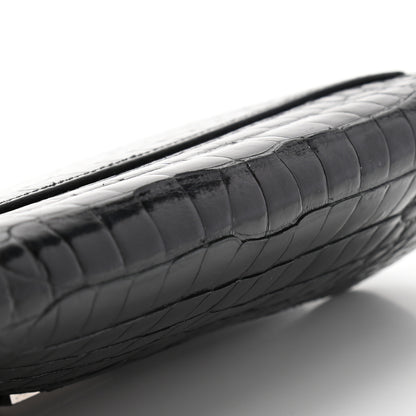 Hermes Shiny Alligator Constance Long Wallet Black 8 of 10