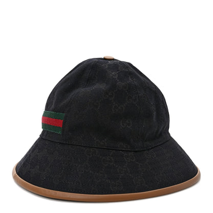 Gucci Monogram Web Bucket Hat M Black 1 of 7