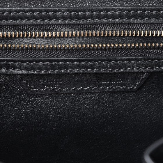 Smooth Calfskin Mini Luggage Black