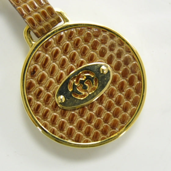 Lizard GG Keychain Gold