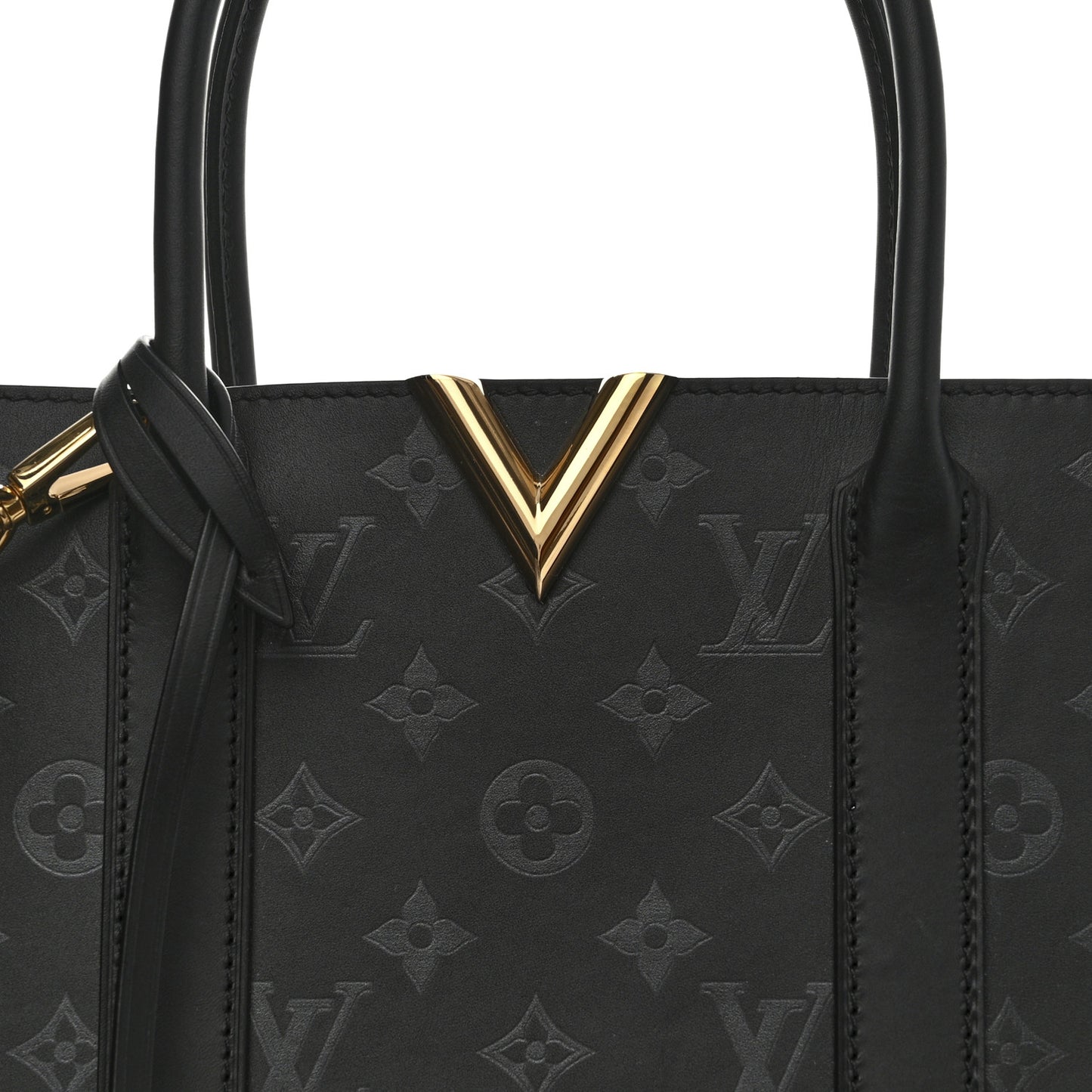 Monogram Cuir Plume Very Tote GM Black