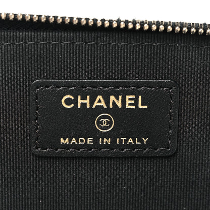 Chanel Lambskin Quilted Small Top Handle Vanity Case With Chain Black 6 of 9