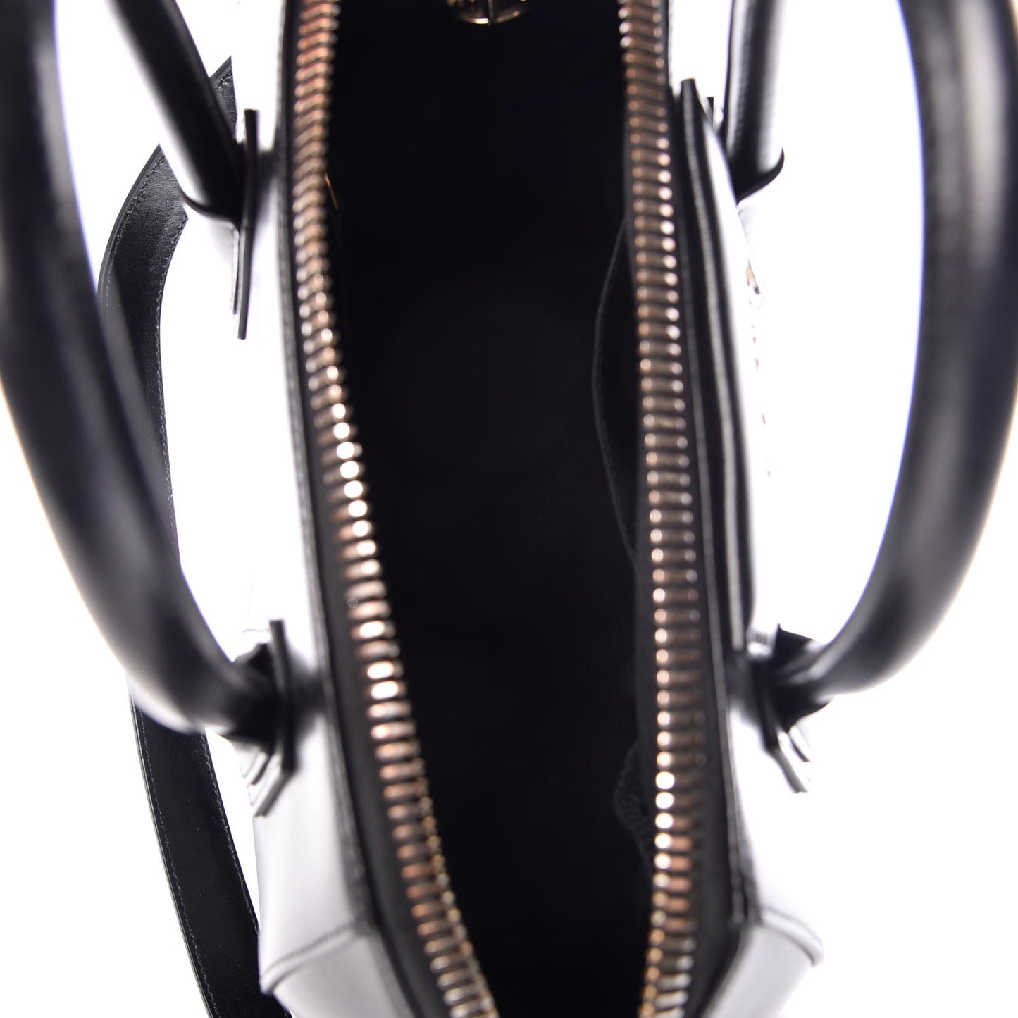 Shiny Lord Calfskin Small Antigona Black