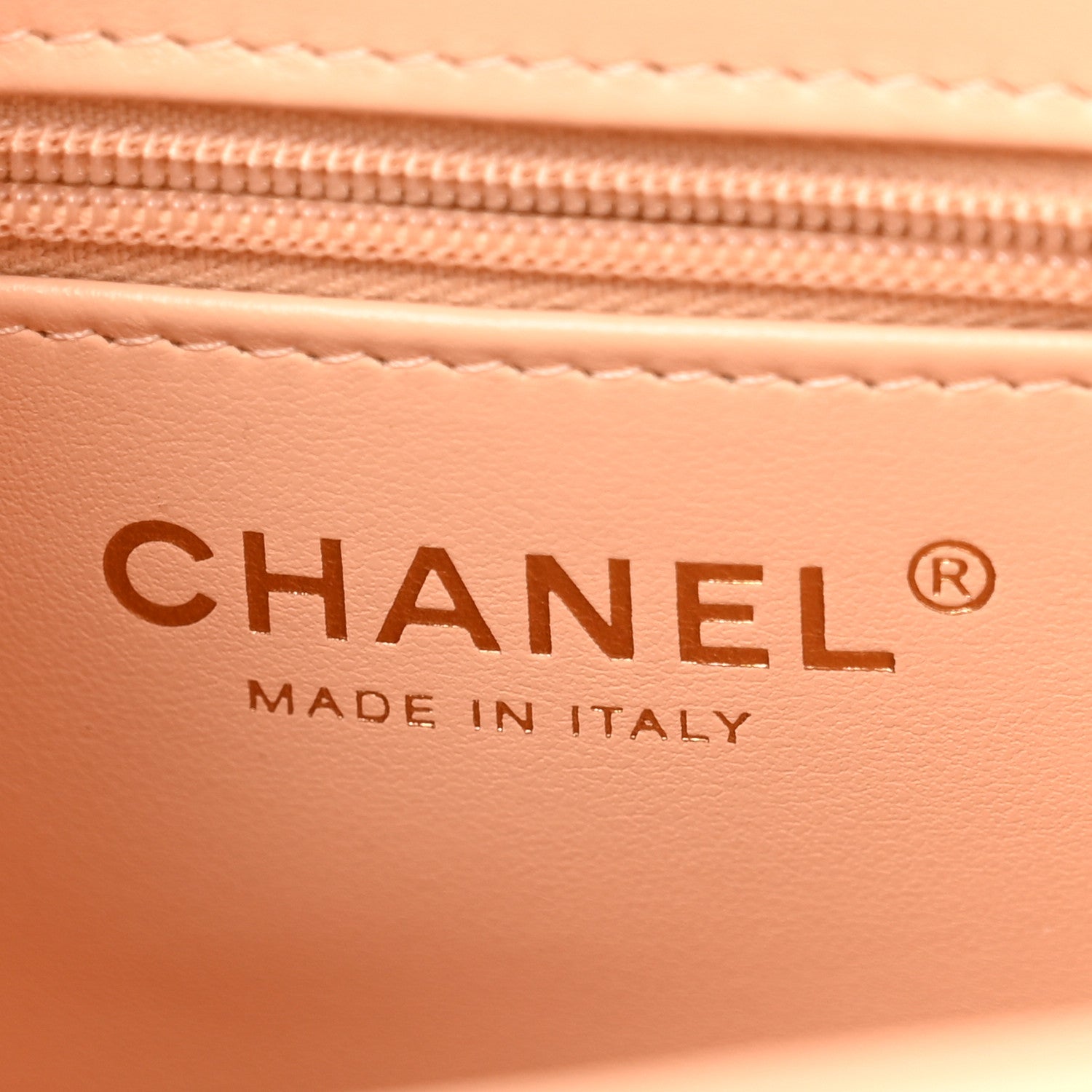 Chanel Shiny Aged Calfskin Quilted Nano Kelly Shopper Beige 6 of 10