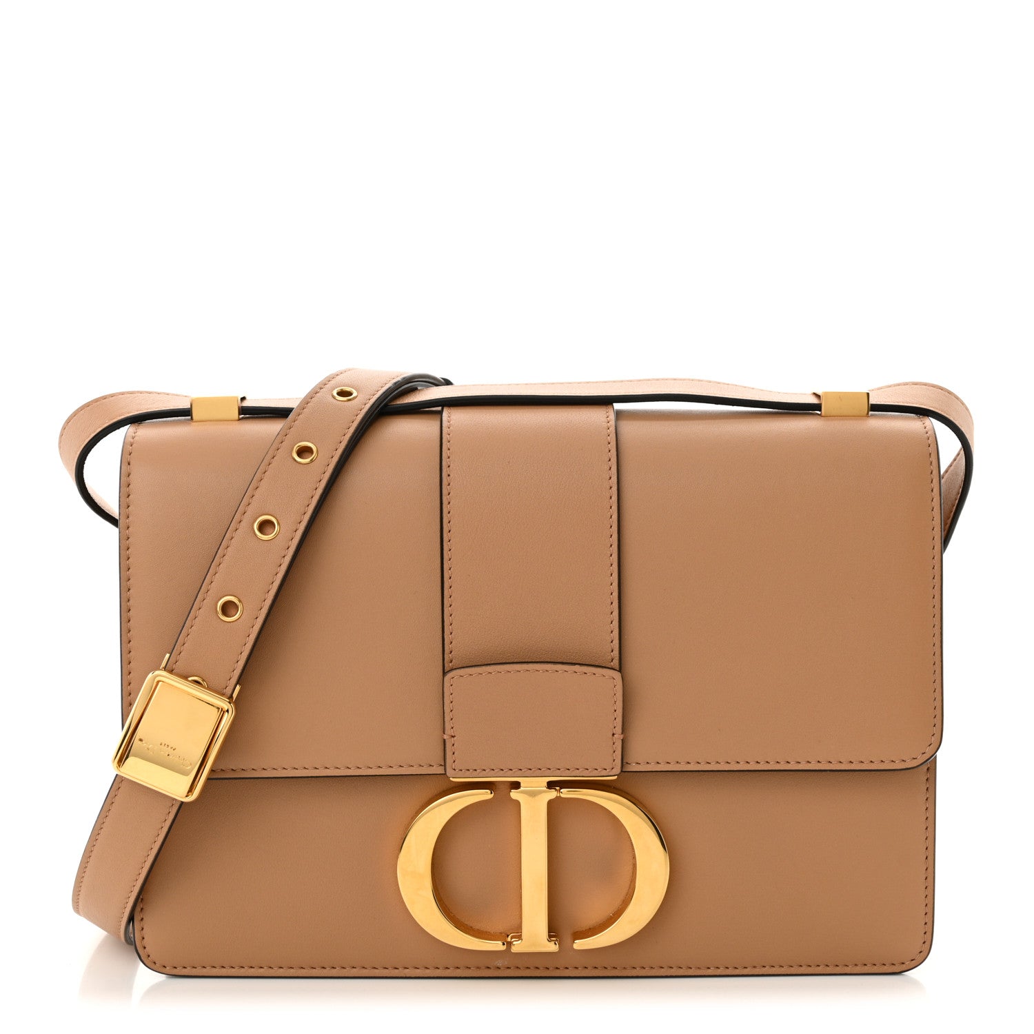 Christian Dior Smooth Calfskin 30 Montaigne Flap Bag Brown 1 of 10