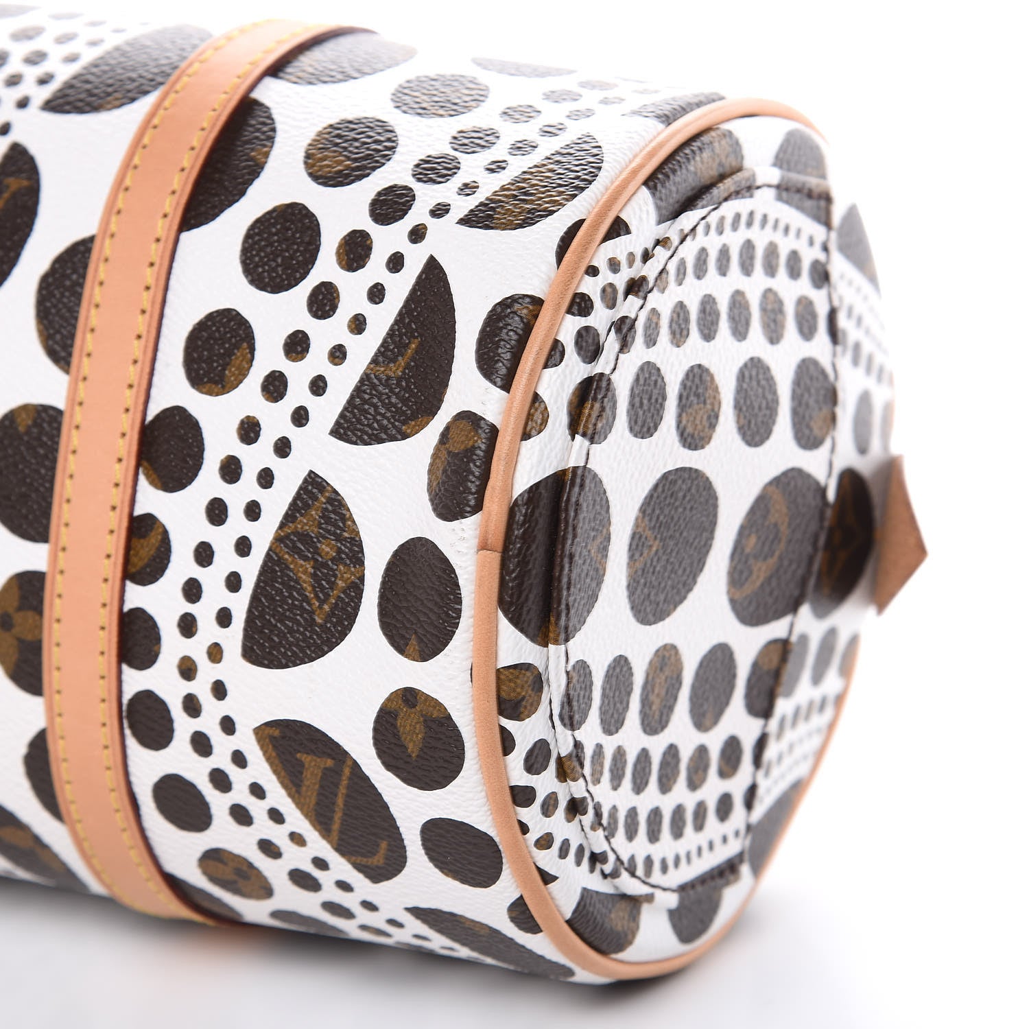 Louis Vuitton Monogram Kusama Pumpkin Dots Papillon 30 White 9 of 14
