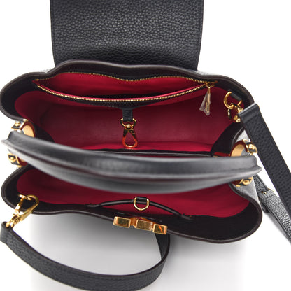 Louis Vuitton Taurillon Capucines PM Black 5 of 8