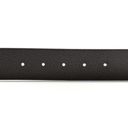 Gucci Textured Dollar Calfskin Double G 40mm Belt 80 32 Dark Cocoa 4 of 8