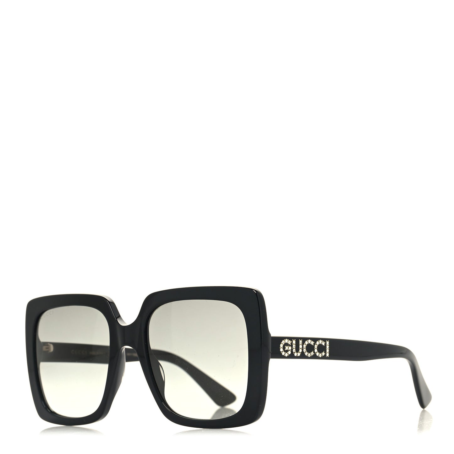 Crystal Square Frame GG Sunglasses GG0418S Black