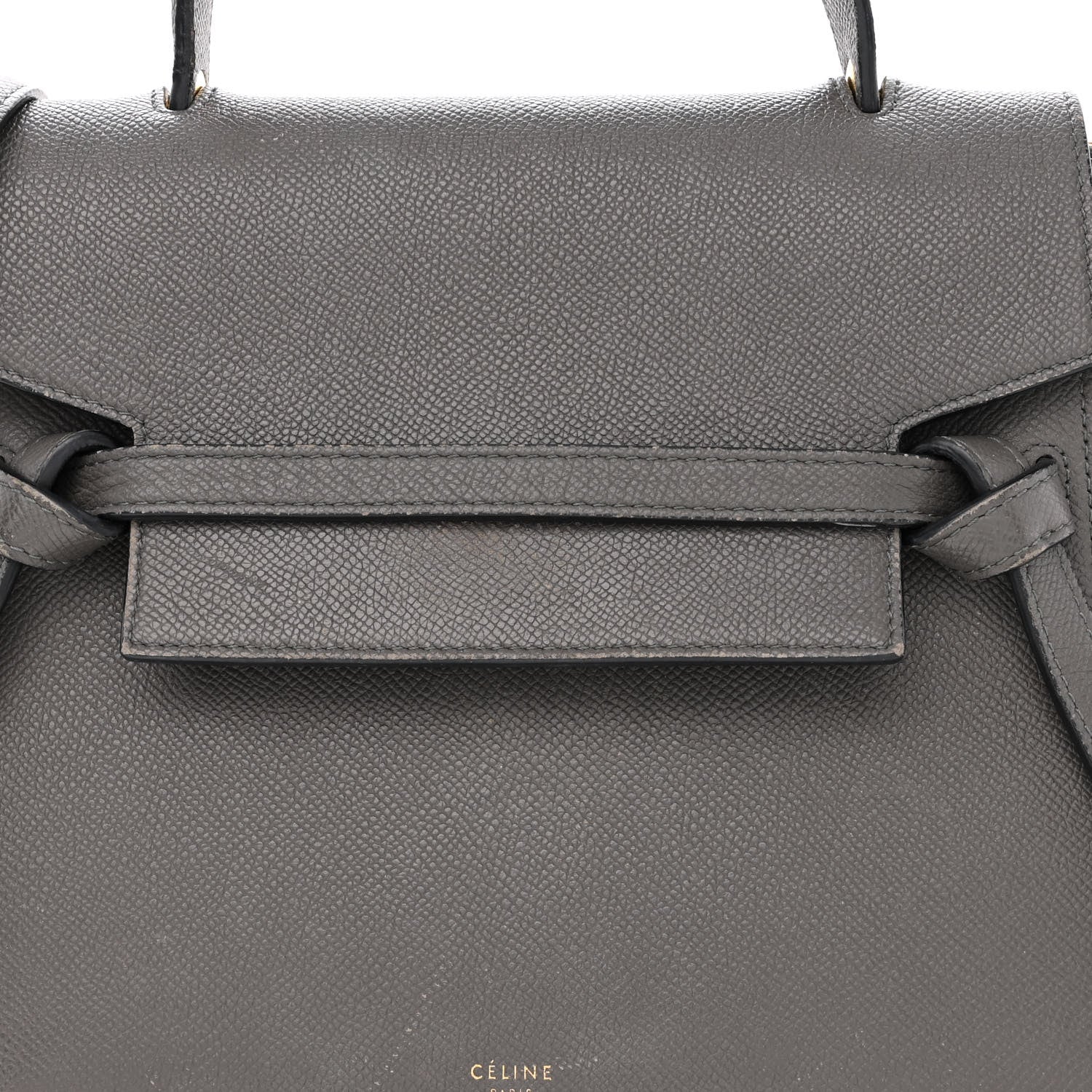 Celine Grained Calfskin Micro Belt Bag Grey 8 of 21
