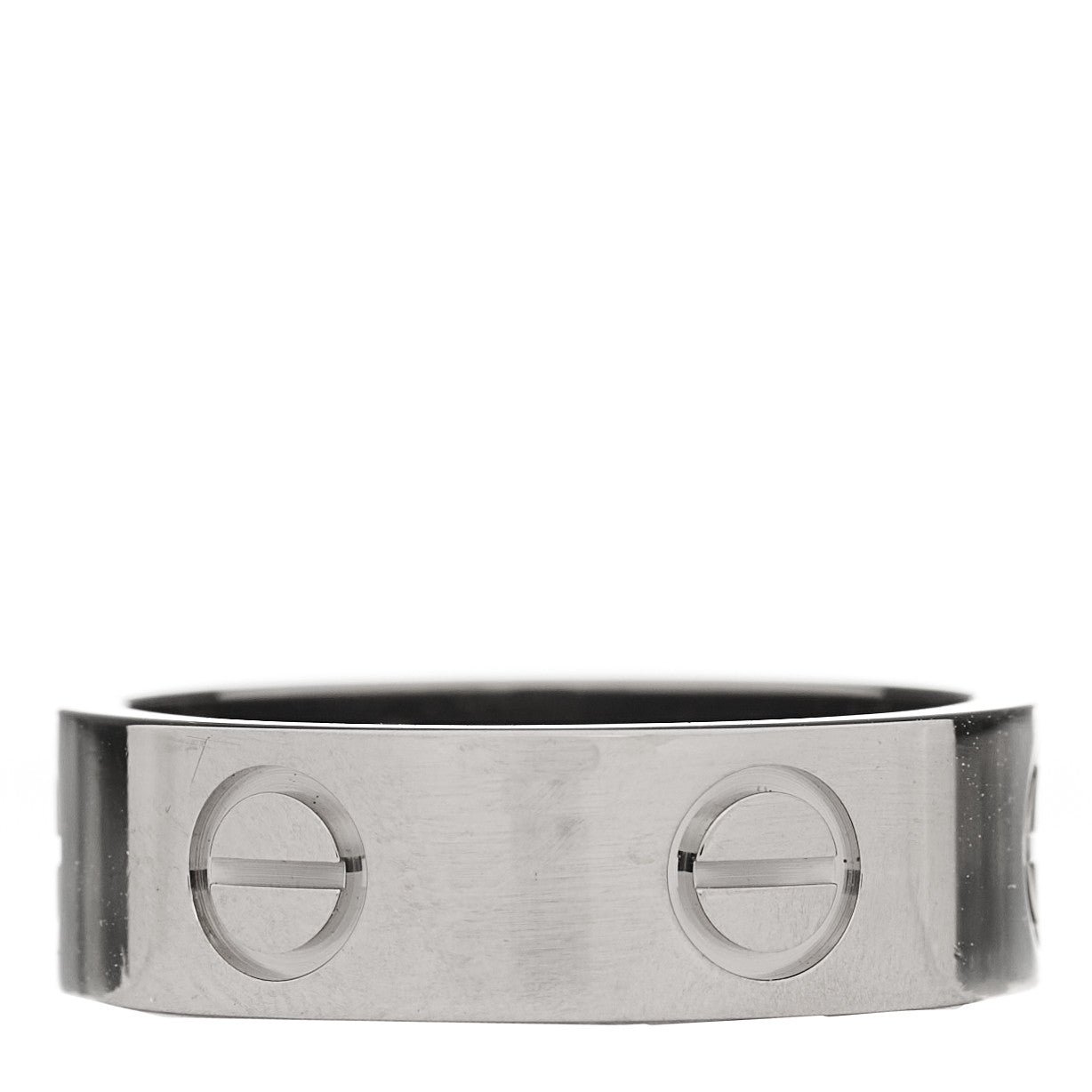 Cartier 18K White Gold 5.5mm LOVE Ring 50 5.25 3 of 5