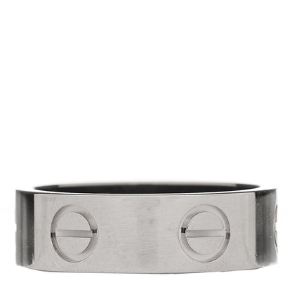 Cartier 18K White Gold 5.5mm LOVE Ring 50 5.25 3 of 5