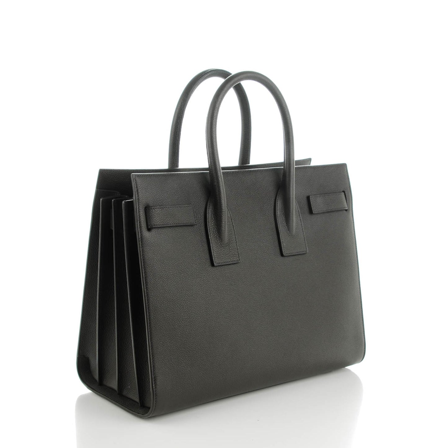 Grained Calfskin Small Sac De Jour Dark Anthracite