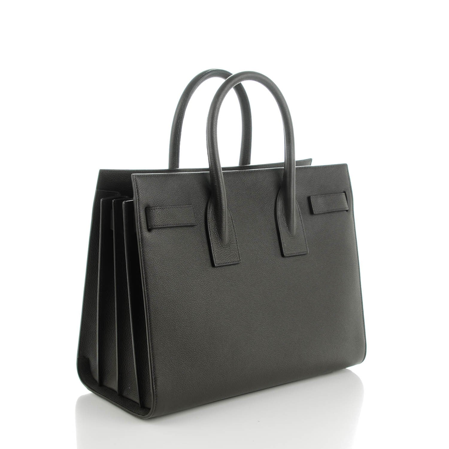Saint Laurent Grained Calfskin Small Sac De Jour Dark Anthracite 3 of 7