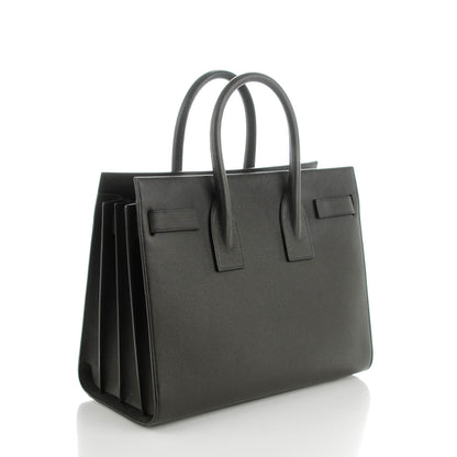 Saint Laurent Grained Calfskin Small Sac De Jour Dark Anthracite 3 of 7