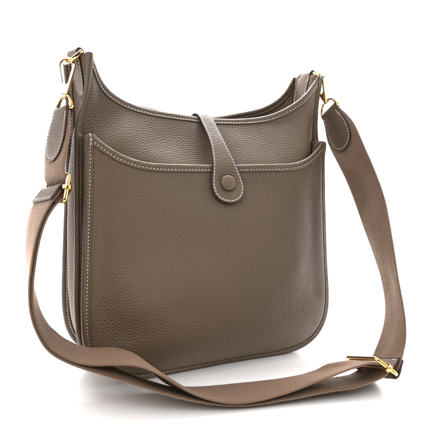 Hermes Taurillon Clemence Evelyne III PM Etoupe 3 of 12