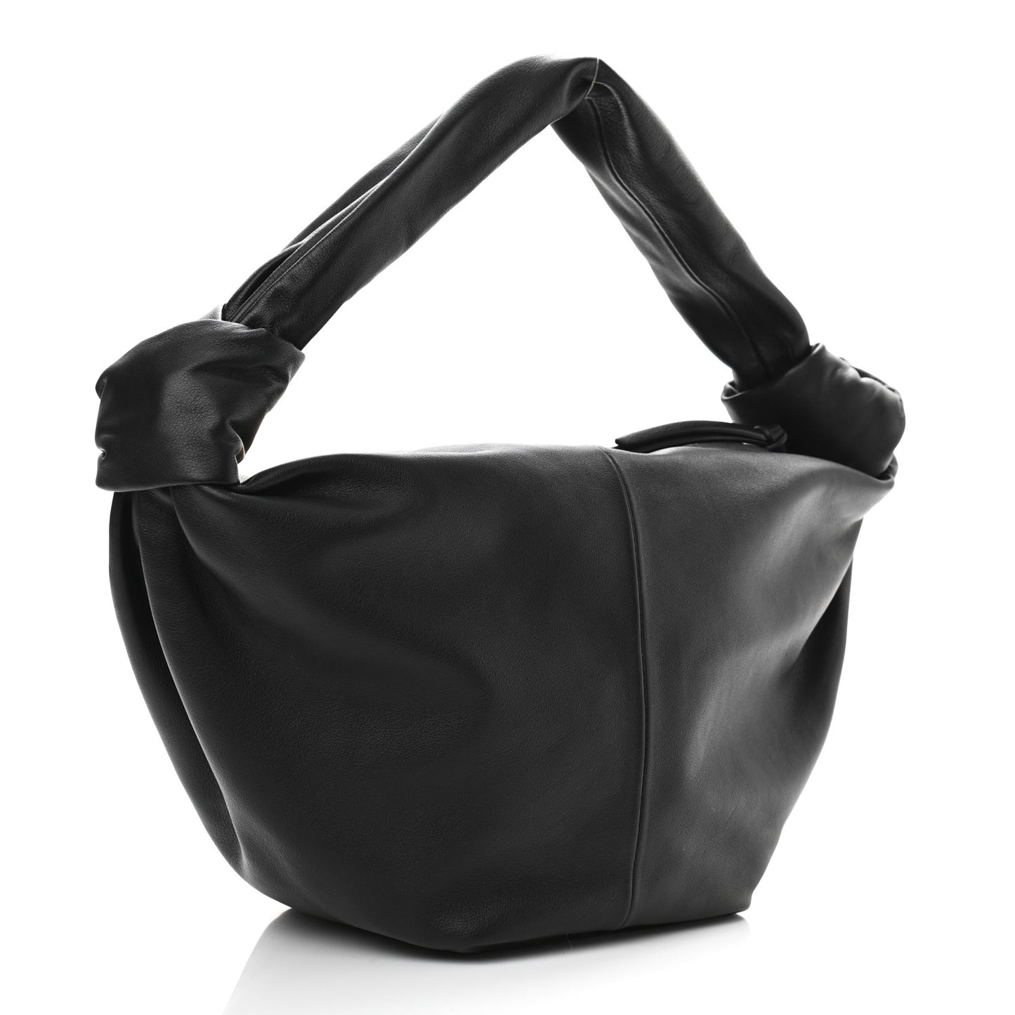 Calfskin Teen Double Knot Hobo Black