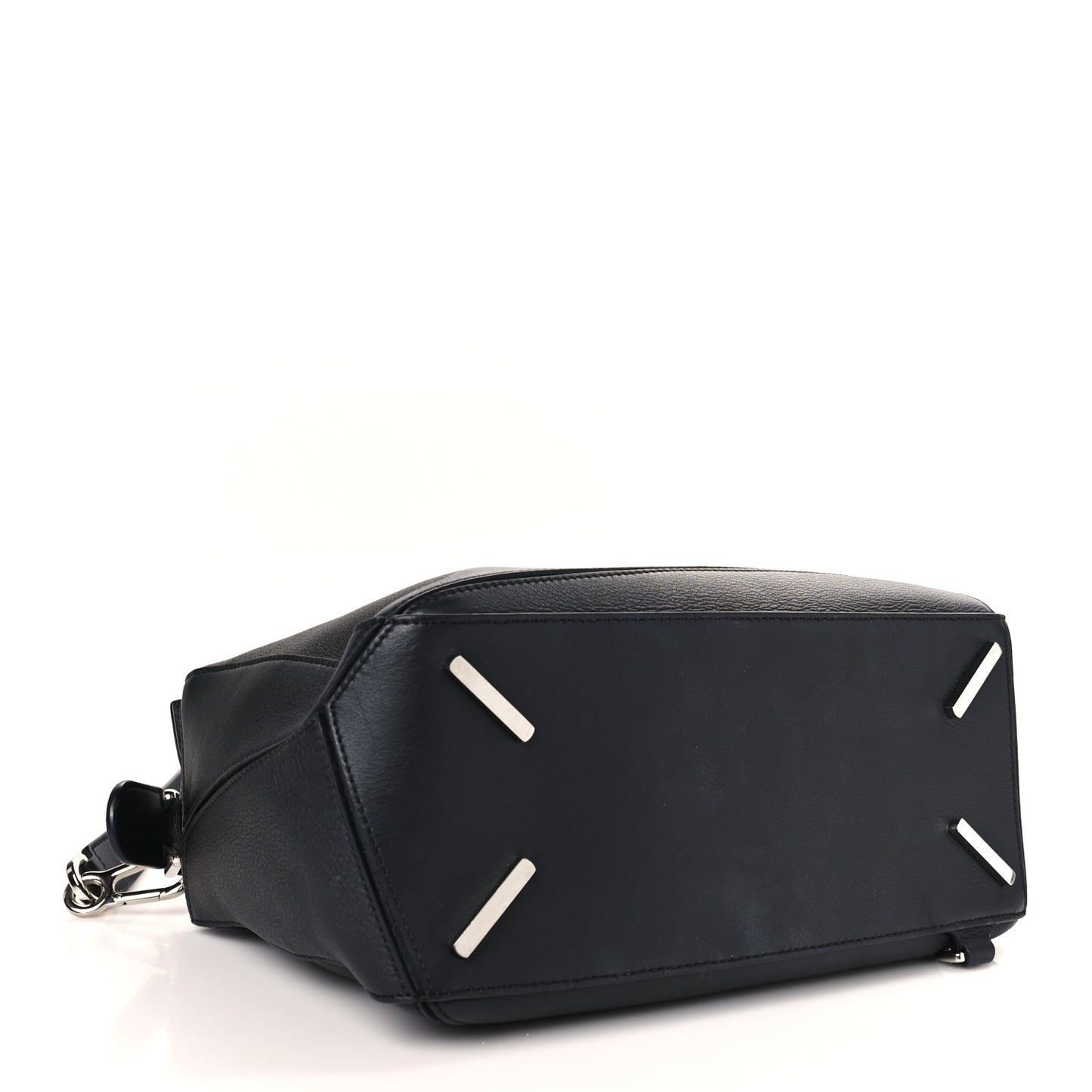 Calfskin Medium Puzzle Bag Black