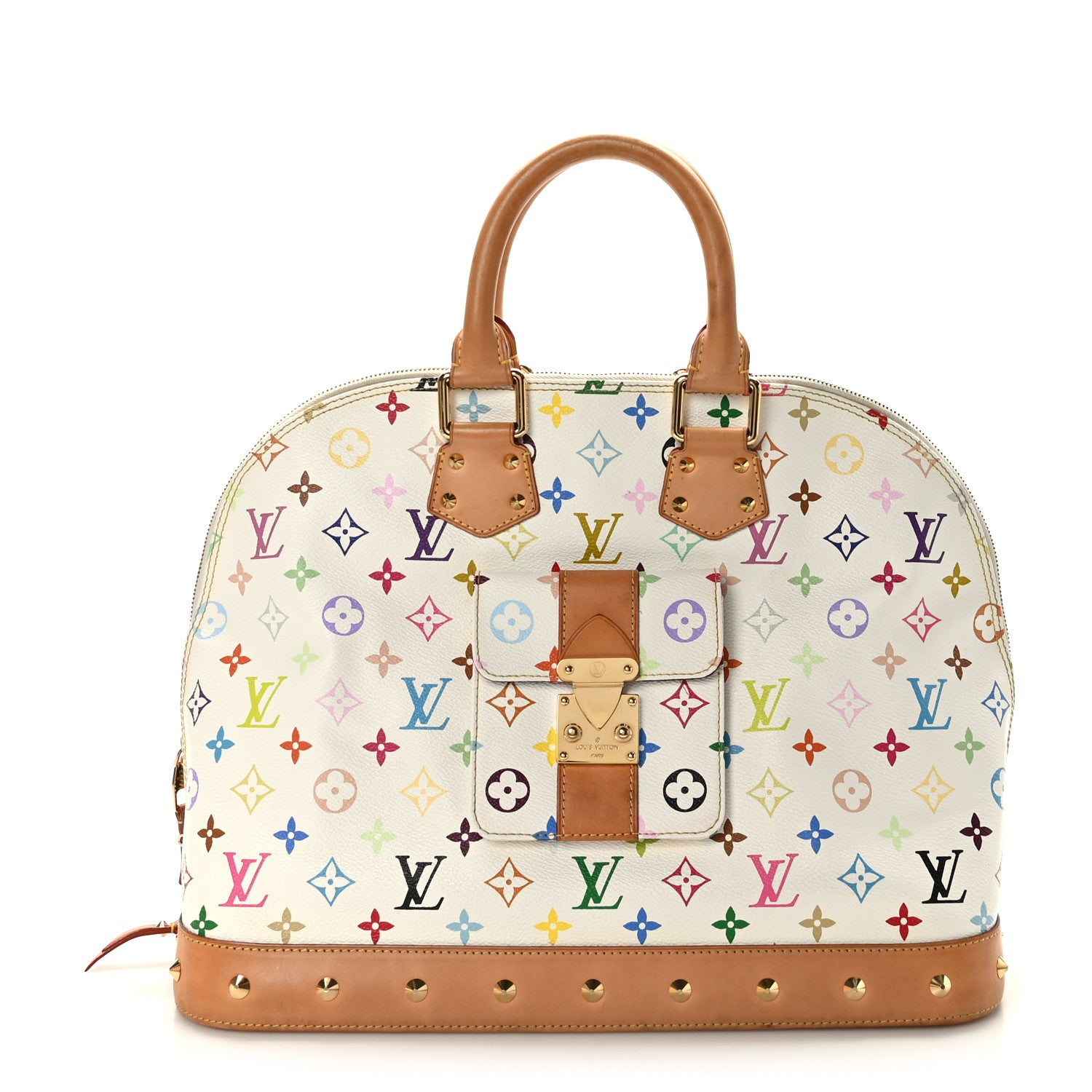 Louis Vuitton Monogram Multicolor Alma GM White 1 of 10