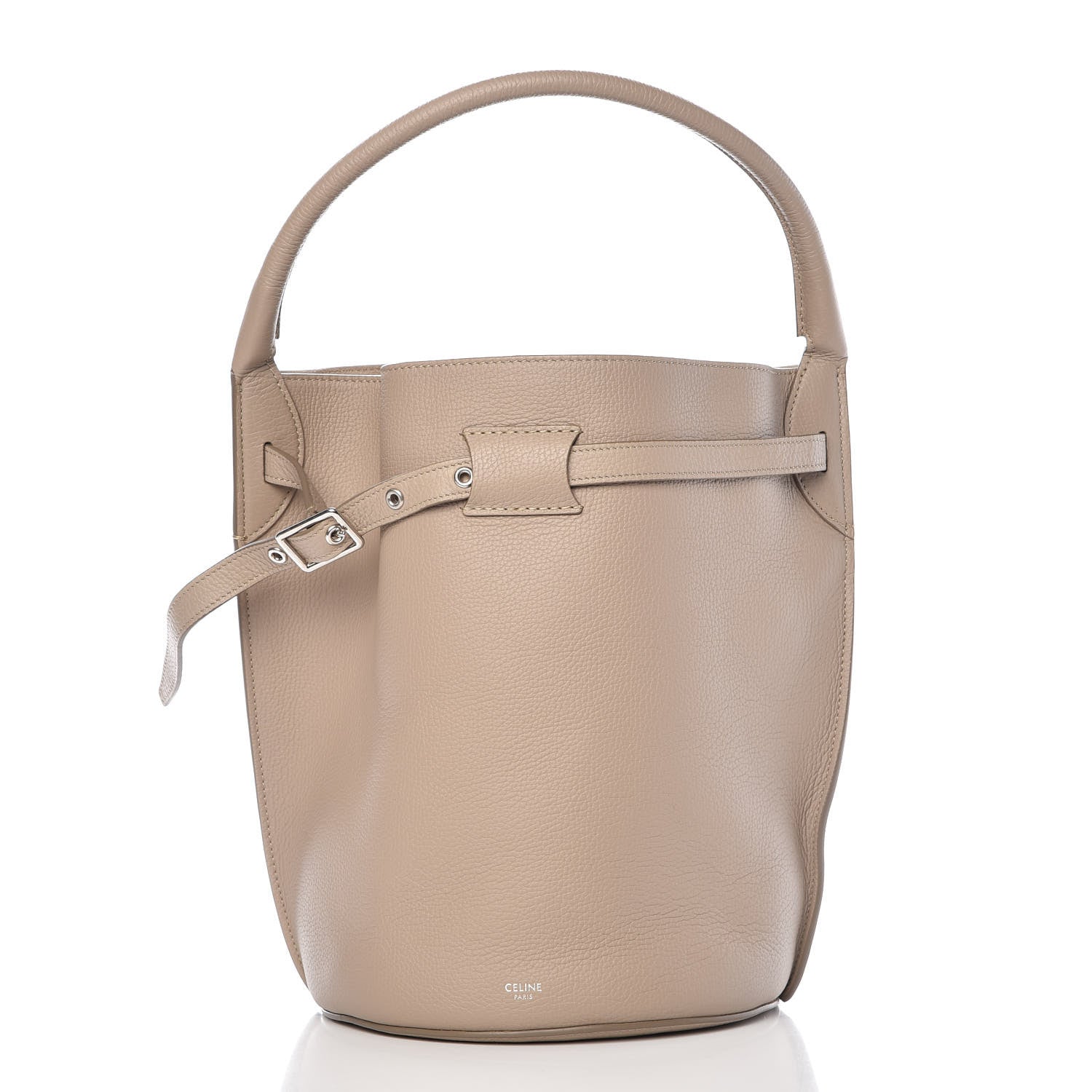 Celine Supple Grained Calfskin Big Bag Bucket Light Taupe 3 of 9