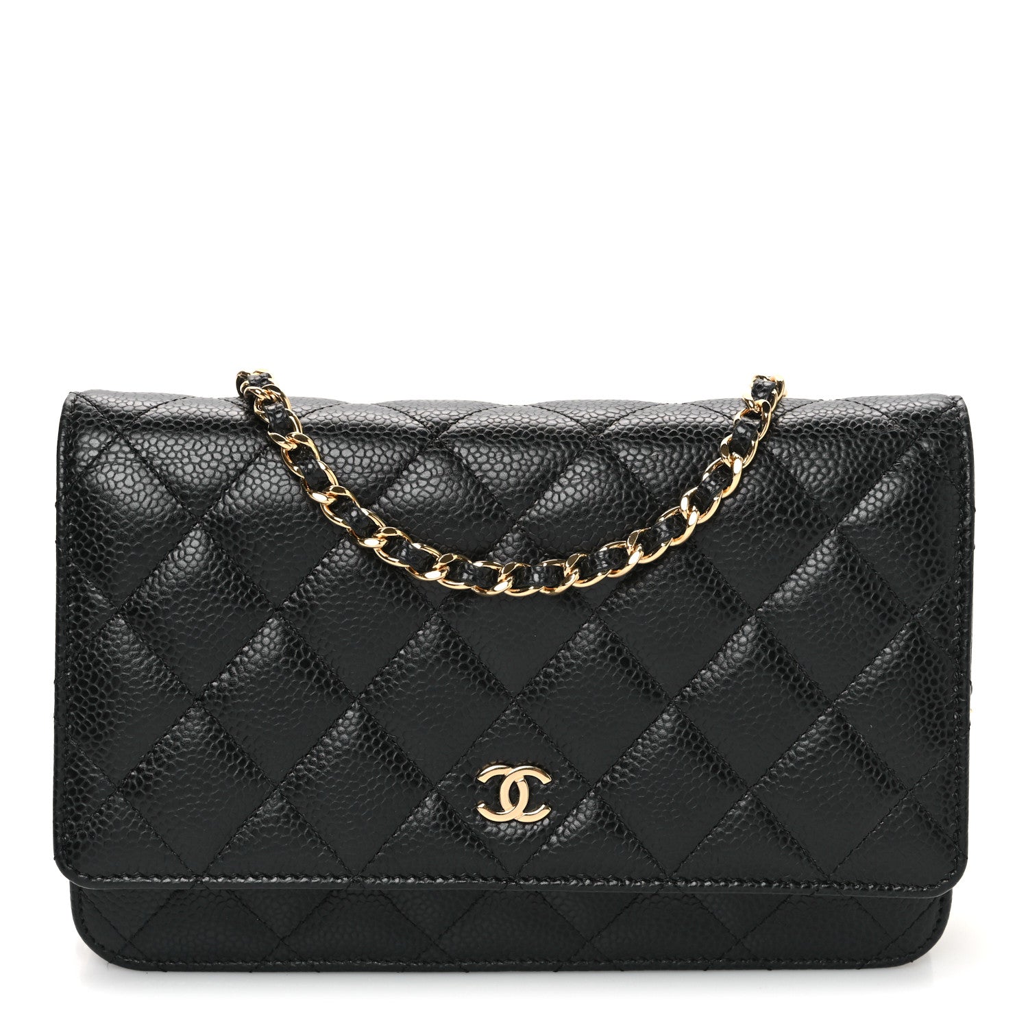 Chanel Caviar Quilted Wallet on Chain WOC Black 1 of 11
