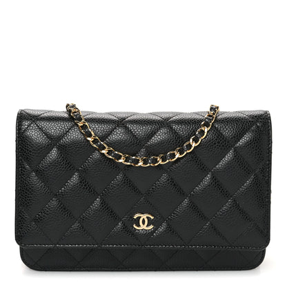 Chanel Caviar Quilted Wallet on Chain WOC Black 1 of 11
