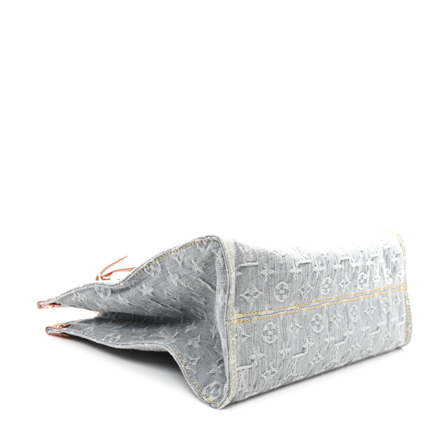 Louis Vuitton Monogram Denim Onthego MM Washed Gray 4 of 9