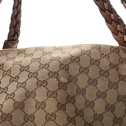 Gucci Monogram Large Bamboo Bar Tassel Shoulder Bag Brown 13 of 18