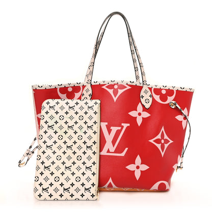 Louis Vuitton Monogram Giant Neverfull MM Rouge 3 of 11