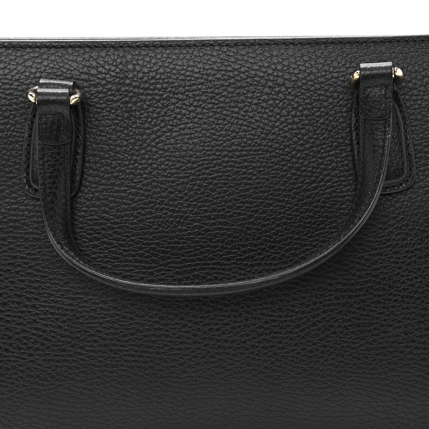 Gucci Pebbled Calfskin Medium Soho Top Handle Satchel Black 13 of 14