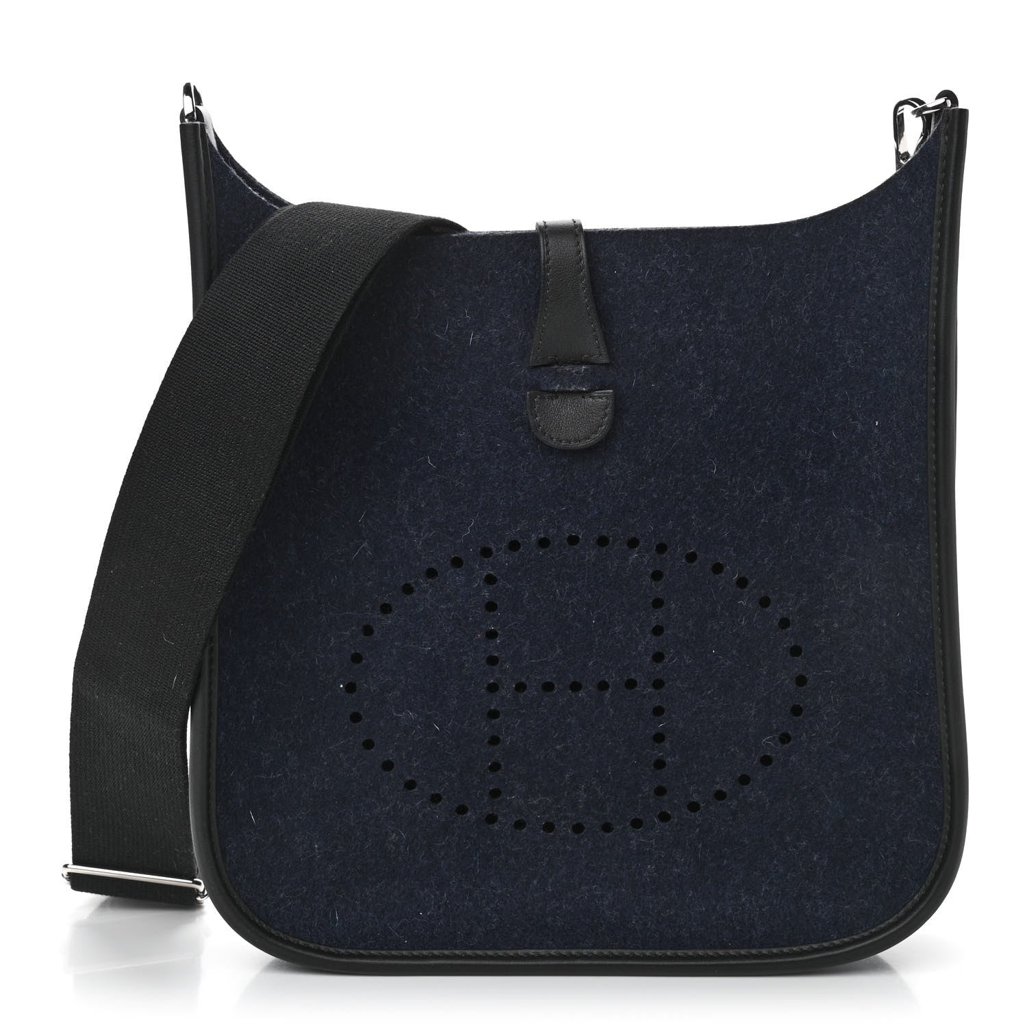 Hermes Swift Sangle Wooly Evelyne PM Bleu Nuit Black 1 of 10