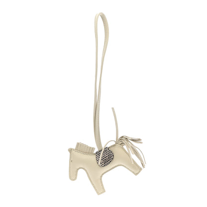 Hermes Milo Lambskin Lizard Grigri Rodeo Horse Bag Charm PM Beton Ombre 1 of 5
