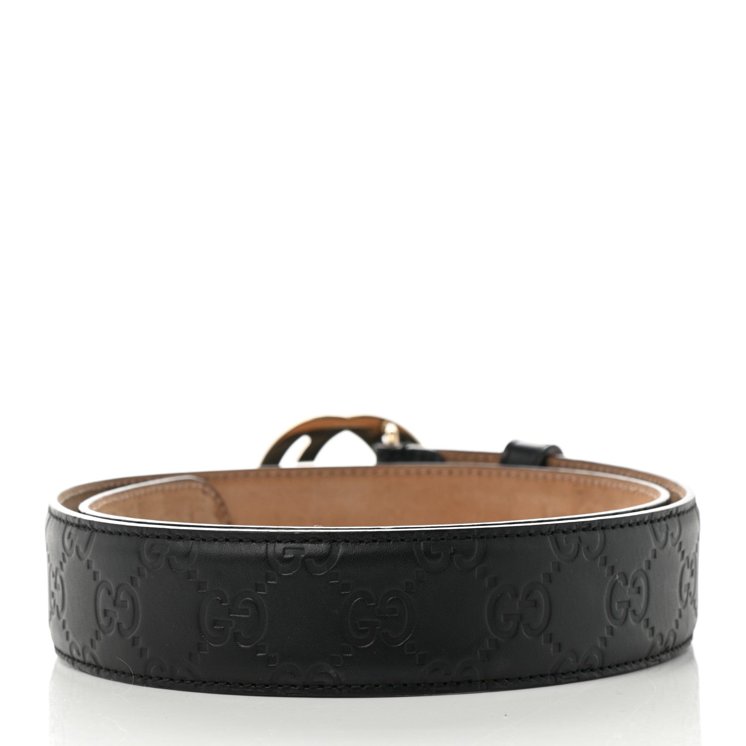 Gucci Guccissima Interlocking G 37mm Belt 80 32 Black 2 of 7